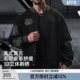 BD夹棉加厚美式 复古棒球服男潮牌拼接刺绣运动夹克外套男宽松冬