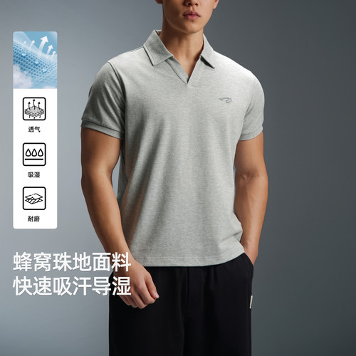 夏季爆袖透气男士运动短袖T恤