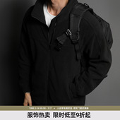 简约保暖户外男士 外套男秋冬美式 夹克 摇粒绒工装 BD健美站新款