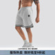 健身运动短裤 BD健美站美式 简约撞色大码 男夏季 男宽松 直筒五分裤