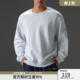 健身运动卫衣男 宽松纯色大码 BD健美站秋季 重磅简约纯棉圆领套头衫