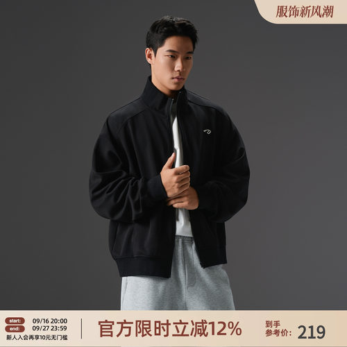 空气层立领男士美式夹克