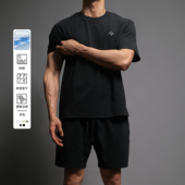 宽松上衣 t恤男士 凉感防晒 BD健美站索罗那体恤5A抑菌运动短袖