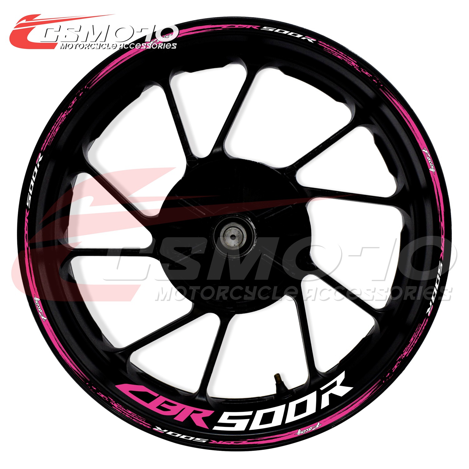 CSMOTO CBR500R 17寸轮毂贴纸 轮圈贴画适用本田CBR500R轮毂