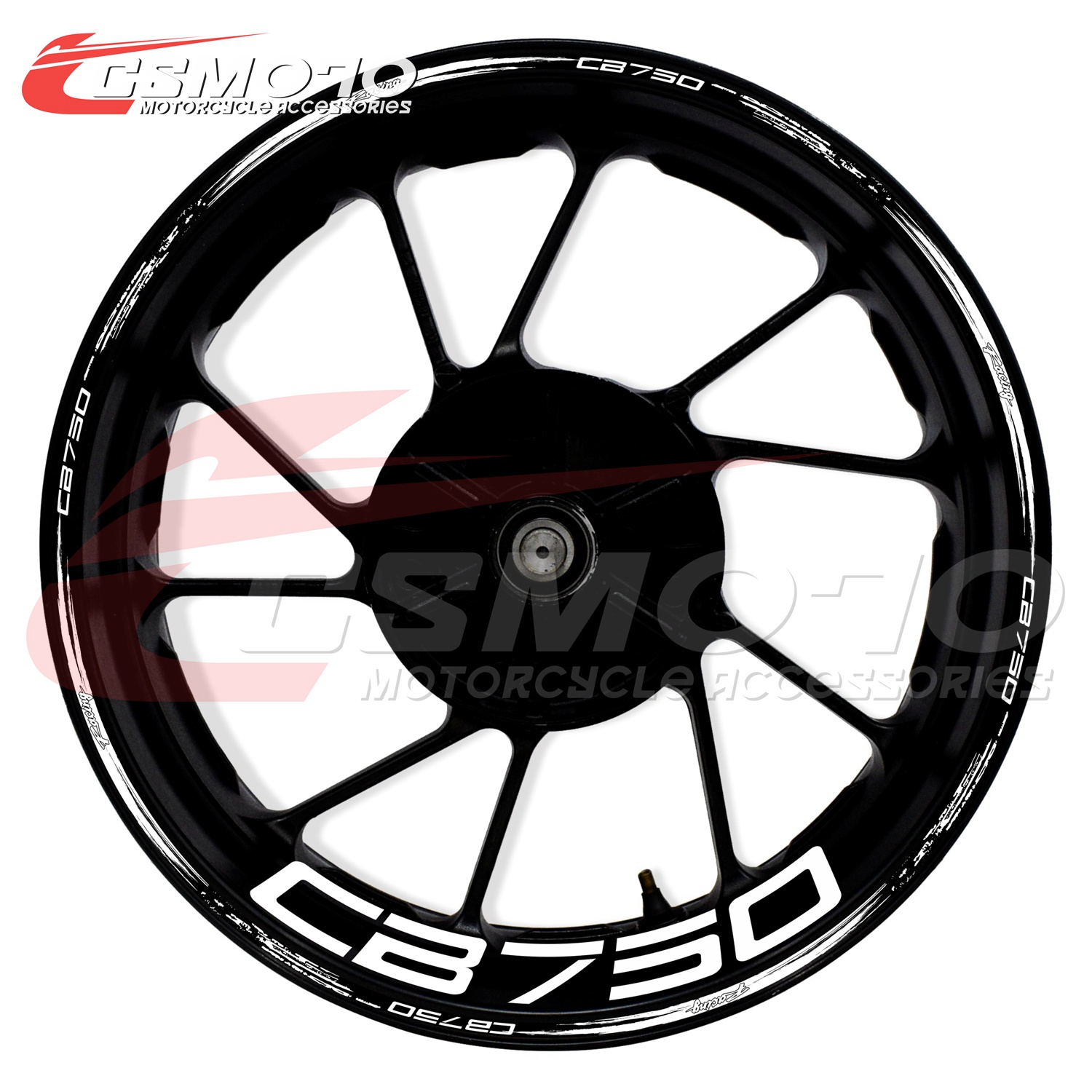 CSMOTO 17寸轮毂贴纸 CB750防水反光轮圈贴画适用本田CB750摩托车