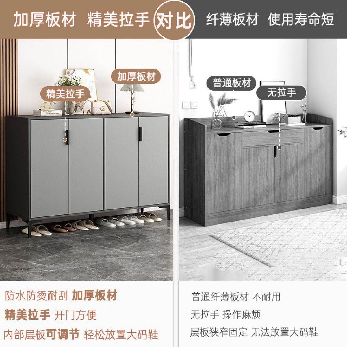 鞋柜家用门口玄关柜现代入户进门走廊客厅外大容量阳台储物柜收纳
