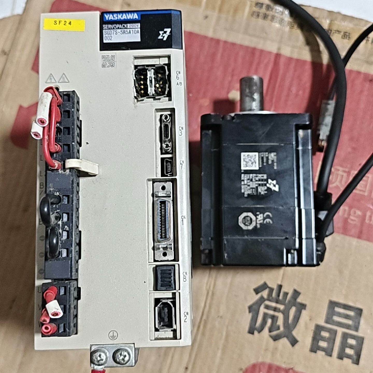 【询价】安川何伺服电机套装SGM7J-08AFC6S，伺服驱动器SG适用