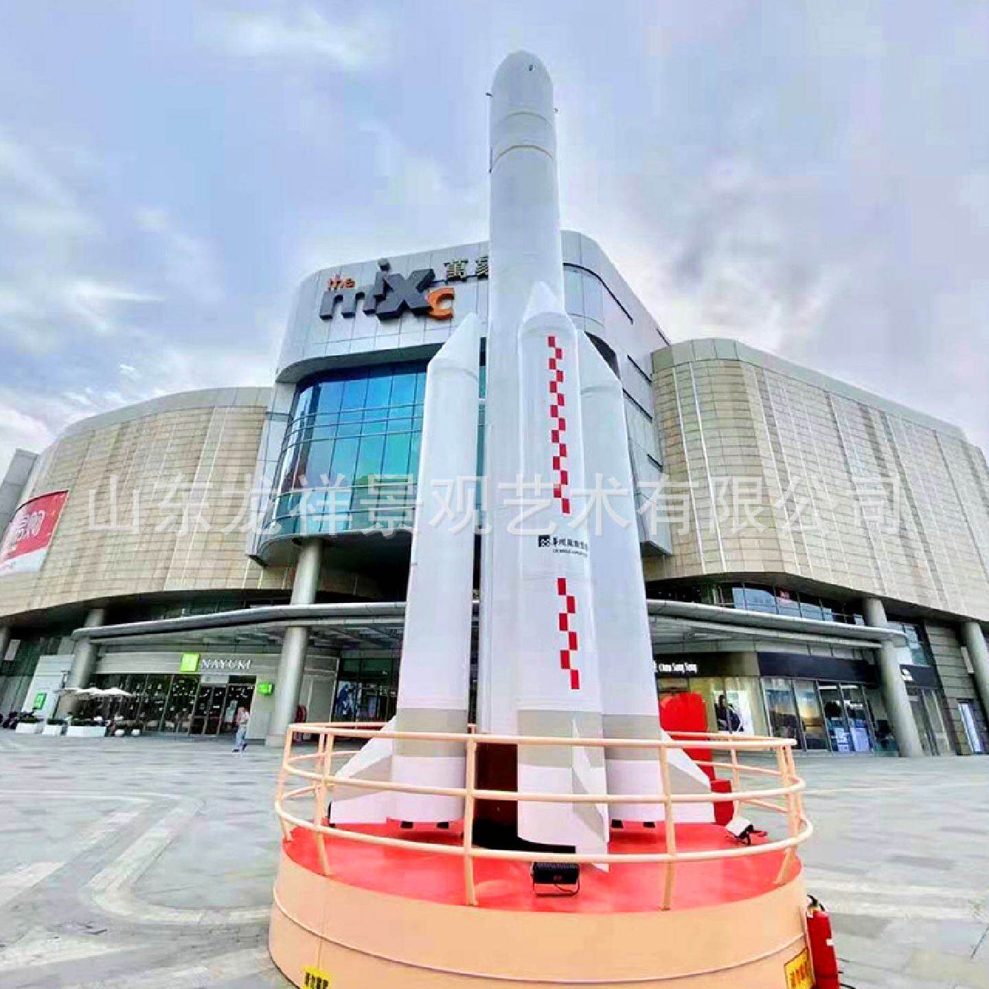 登月航空航天模型大型铁艺展览道具飞机宇航员模型道具美陈