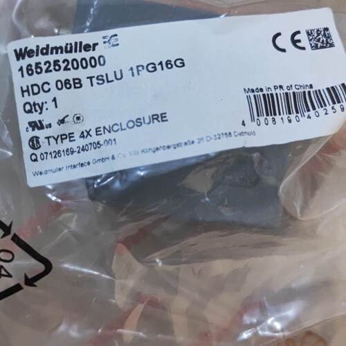 议价现货全新原包装魏德米勒重载HDC 06B TSLU 1PG16G  165252000