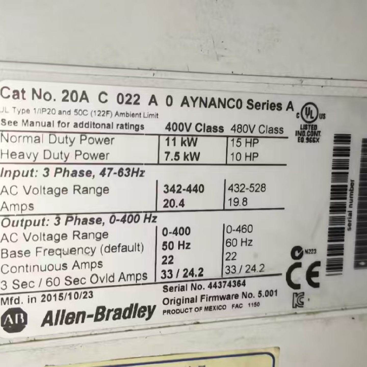 询价/20A C 022A 0 AYNANC0 Series A