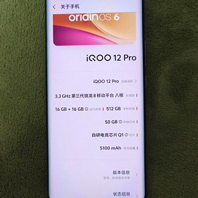 iQOO12Pro165129.9新议价