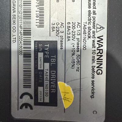 议价Tamagawa Servo Drive Ta8481n0100 Equipped With TblIIii适