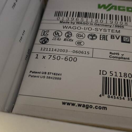 询价-WAGO万可模块PLC万可模块未封750600