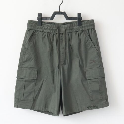 安踏男子五分裤夏季舒适透气时尚宽松工装休闲运动短裤152438528R