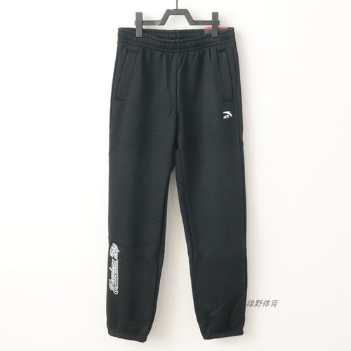 安踏女裤针织运动长裤加绒保暖百搭舒适束口小脚卫裤162448301N