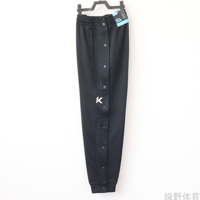 安踏男裤篮球侧开排扣扯裤秋冬款束口小脚针织运动长裤152341305