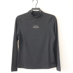 安踏女子长袖 透气跑步训练运动上衣162437403 T恤春秋内搭高领修身