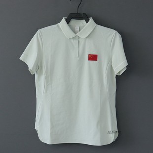 安踏女短袖 运动上衣162420104 POLO衫 T恤吸湿速干透气翻领短袖