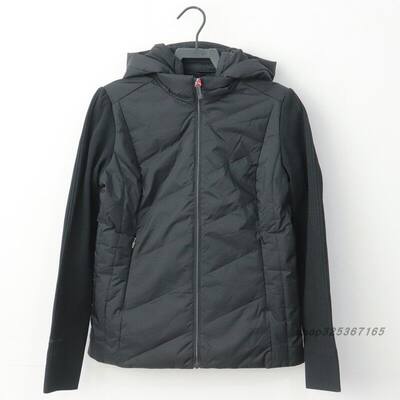 安踏女羽绒服轻薄保暖连帽修身跑步运动加厚上衣162510616