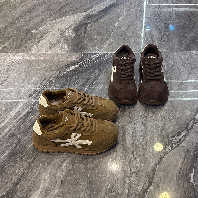 拼色韩版美拉德休闲运动鞋潮流款