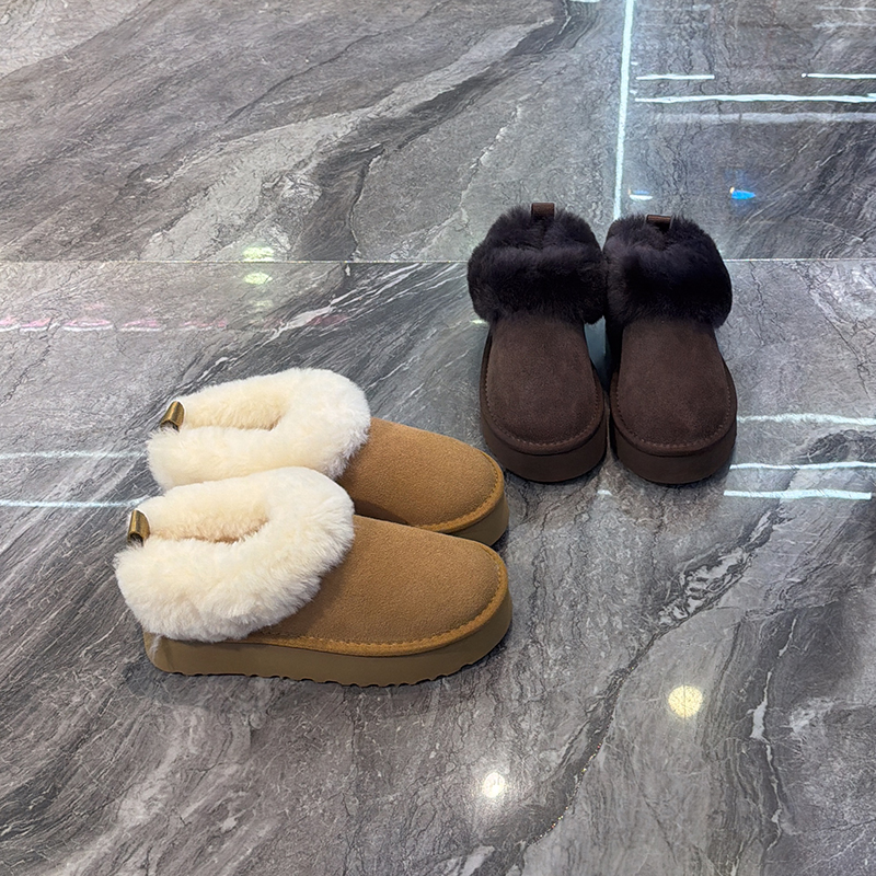 时髦百搭雪地靴好穿增高东北棉鞋