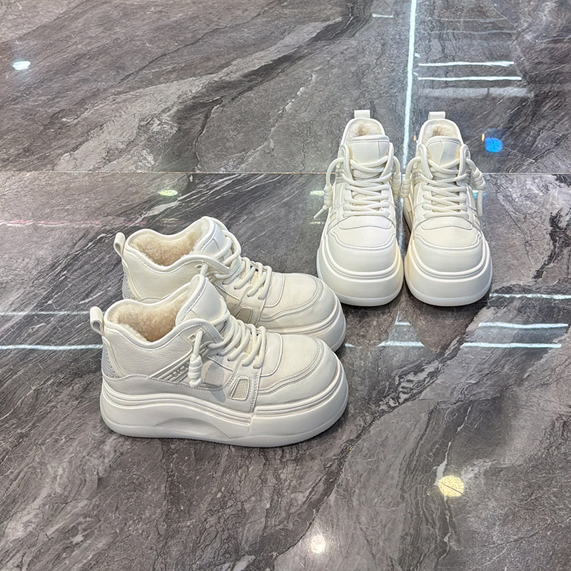 复古做旧脏脏鞋加厚保暖高帮棉鞋