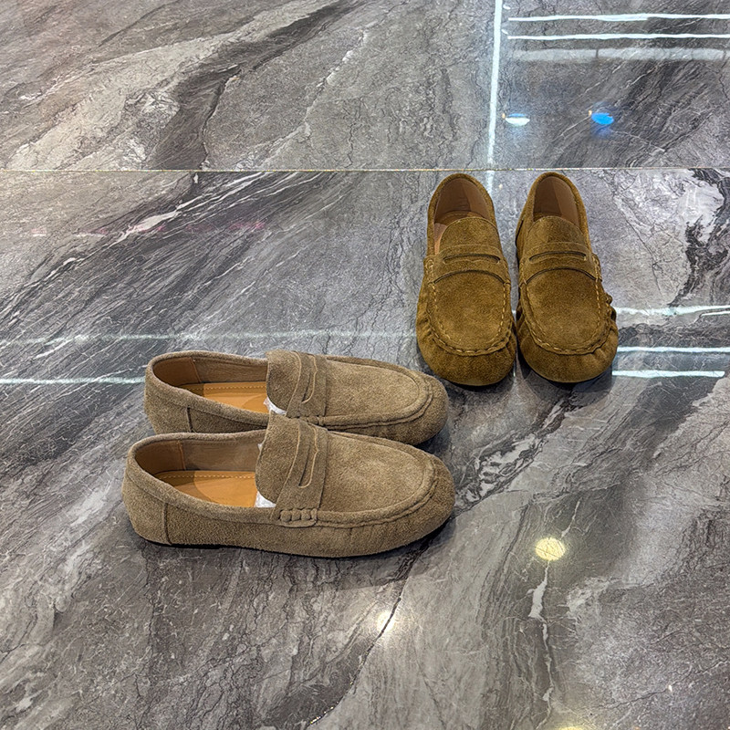 老钱风真皮超软底豆豆鞋女2026春新款一脚蹬乐福鞋复古百搭勃肯鞋,女鞋,乐福鞋（豆豆鞋）,淘宝优惠券,粉丝福利购,淘宝优惠卷