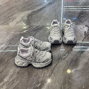 透气网面厚底显脚小老爹鞋女2026春新款小个子轻便增高休闲运动鞋