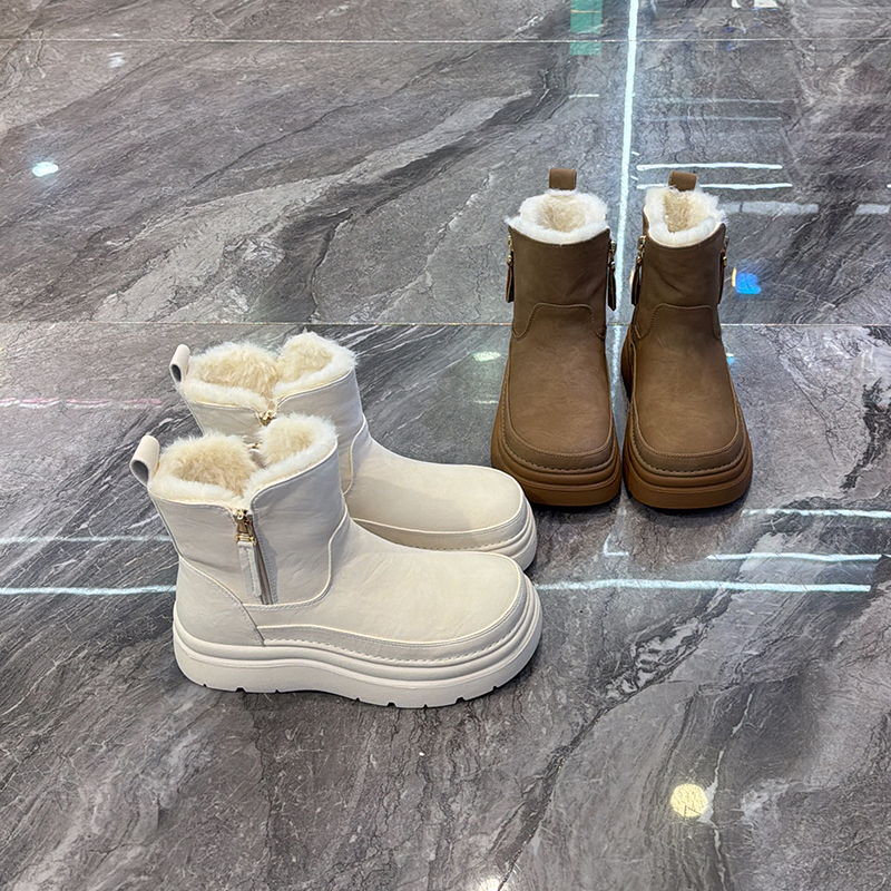 加厚保暖面包雪地靴简约百搭爆款