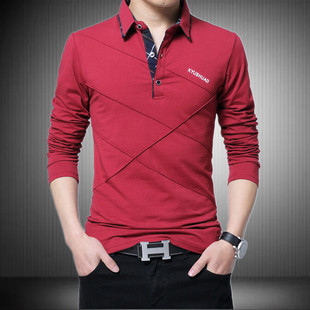 带领商务保罗加肥加大polo衫 男士 宽松大码 2021新款 体t恤纯棉长袖