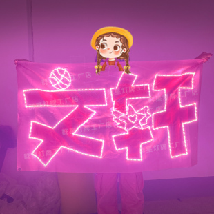 文轩灯牌二专元素定制 演唱会专用 群星灯牌超薄贴片cob胸牌挂件