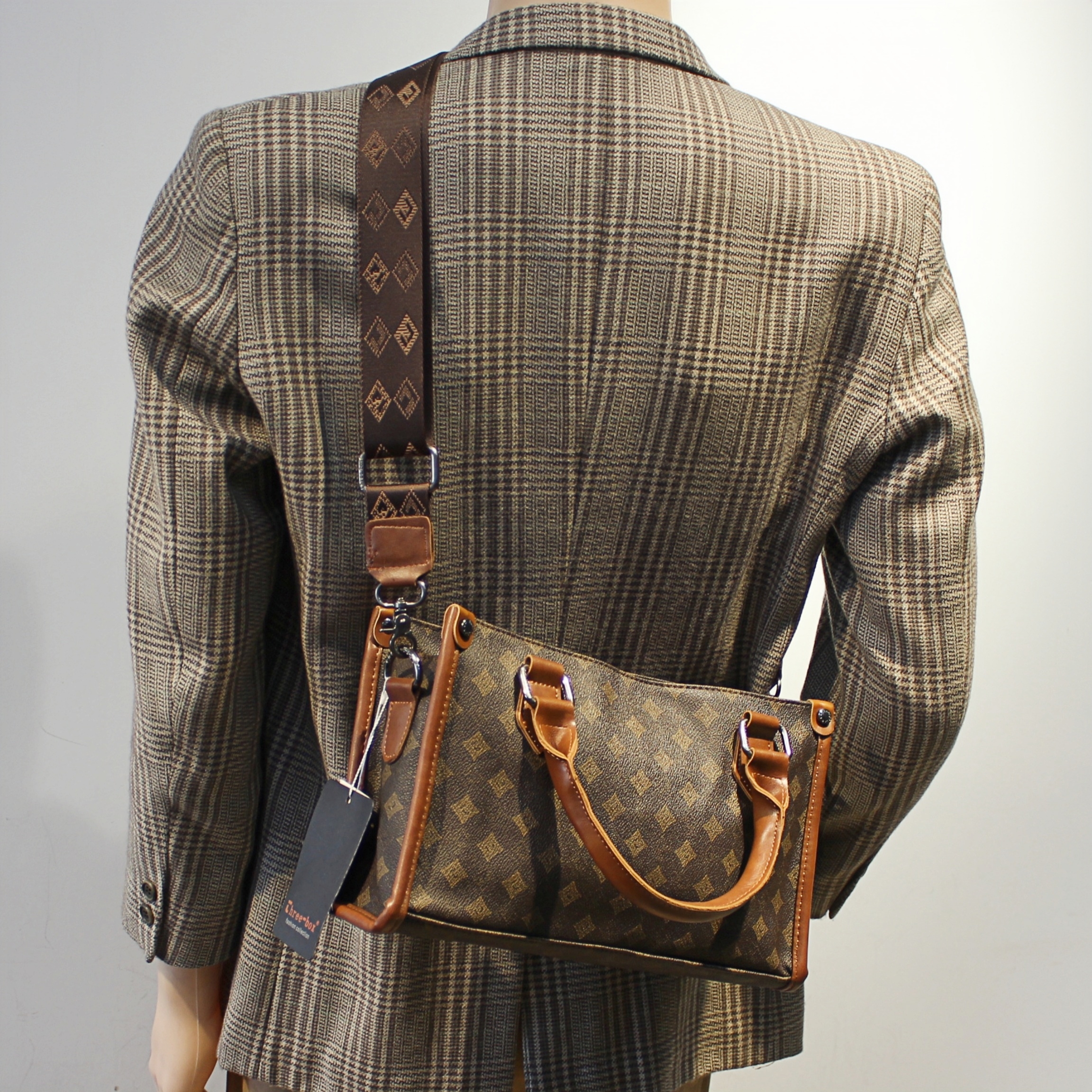 高级感老花通勤复古小手提包男女