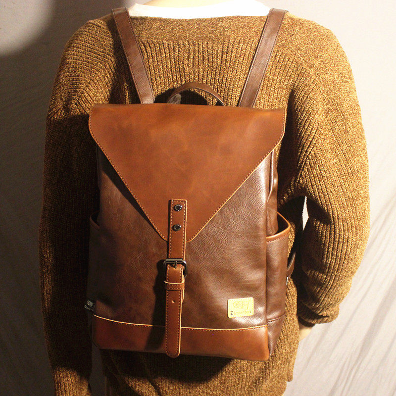 JAPANESE RETRO SMALL BACKPACK COLLEGIATE MENS BAG RETRO CASUAL LARGE-CAPACITY SCHOOLBAG WOMENS BAG SMALL BACKPACK COMPUTER BAG