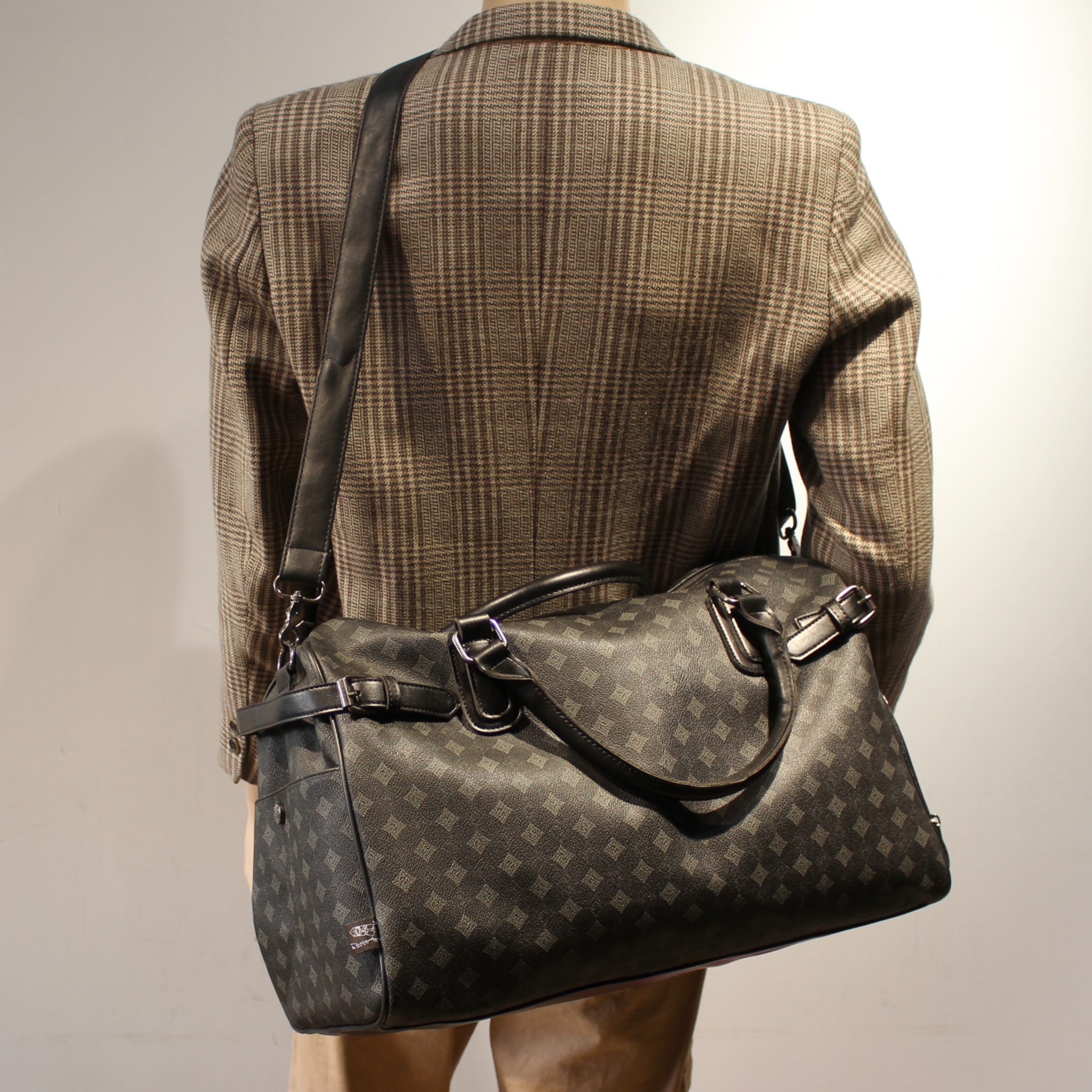 潮牌波士顿包老花大包手提斜挎包