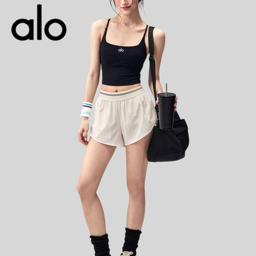 AIo训练宽松高腰瑜伽三分裤