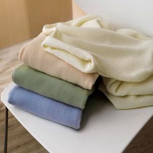 经典基础款~重磅100羊绒 纯色高领宽松减龄保暖针织衫女秋 S14028