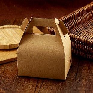 蛋糕卷盒 烘焙包装 外卖食品打包盒 小号手提西点盒慕斯蛋糕盒 盒