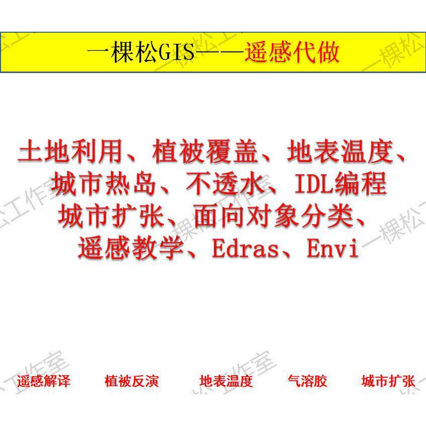 ARCGIS代做遥感解译GIS作图制图空间自相关可达性分析插值