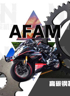 AFAM进口摩托车牙盘适用于春风450SR后链轮 大飞传动齿轮链轮推荐