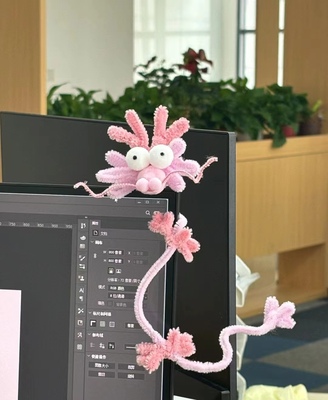 加密扭扭棒小龙材料包电脑挂件饰简单幼儿园活动手工制作DIY创意