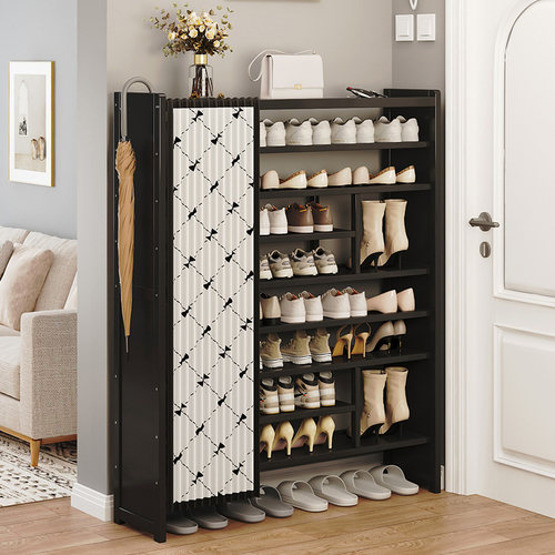 鞋架子多层现代收纳柜爆款收纳入户室内玄关家用一体靠墙门口简约