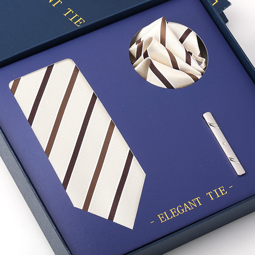 带带帅色织涤丝商务条纹领带包邮