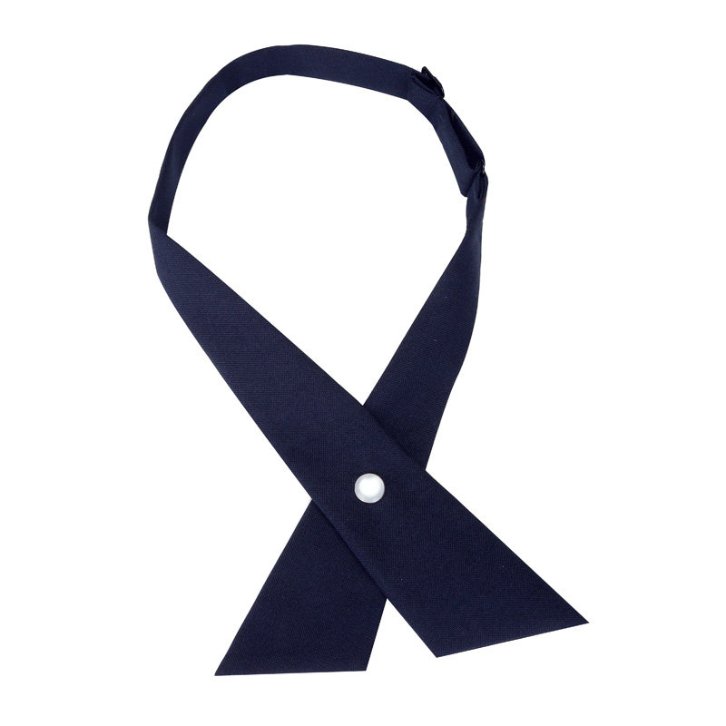 学生jk十字交叉藏蓝色领结校服领结领花韩版男女式女生衬衫蝴蝶结