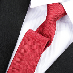 懒人免打领带 商务红色窄韩版 H013男女拉链式 领带结婚新郎正装