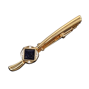 男士百搭领带夹商务正装金色银色结婚男女别针韩版保安时尚领夹