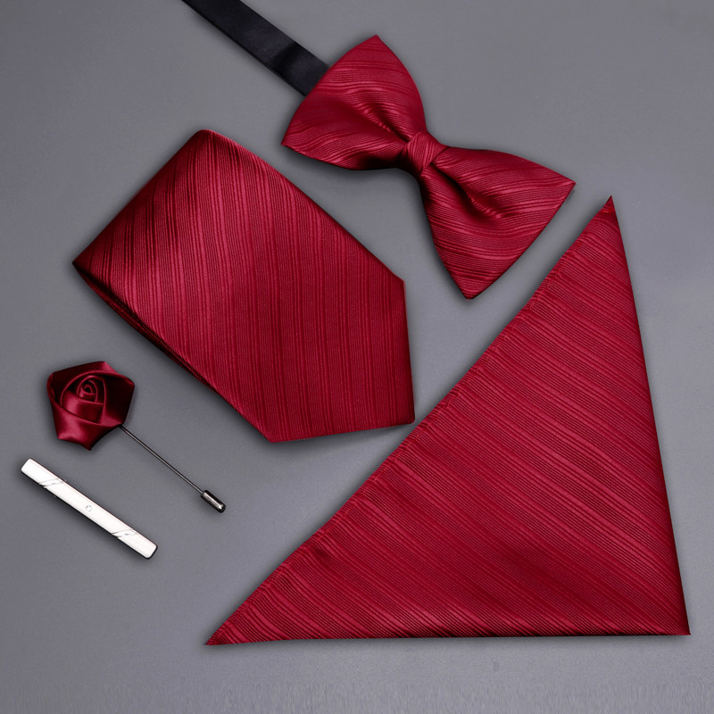 五件套领带男士正装商务休闲韩版结婚新郎懒人拉链领结方巾领带夹,服饰配件/皮带/帽子/围巾,领带,淘宝优惠券,粉丝福利购,淘宝优惠卷