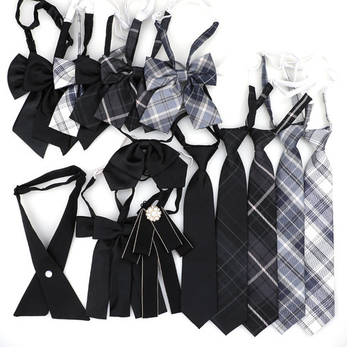 带带帅色织涤丝韩版格纹领带包邮