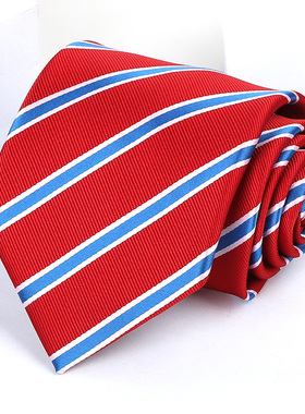 H004领带男士商务正装结婚新郎红色工作韩版免打手打领带