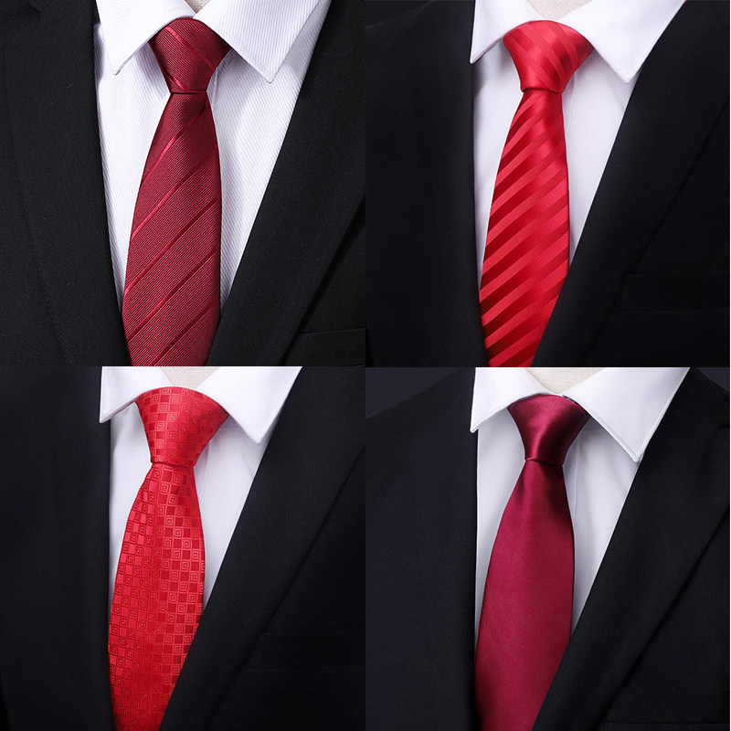 新郎婚礼正装结婚酒红色韩版8cm时尚手打职业商务条纹男女领带,服饰配件/皮带/帽子/围巾,领带,淘宝优惠券,粉丝福利购,淘宝优惠卷