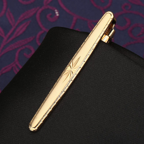 带带帅2024金色领带夹包邮简约